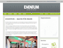 Tablet Screenshot of eventum-wuppertal.de